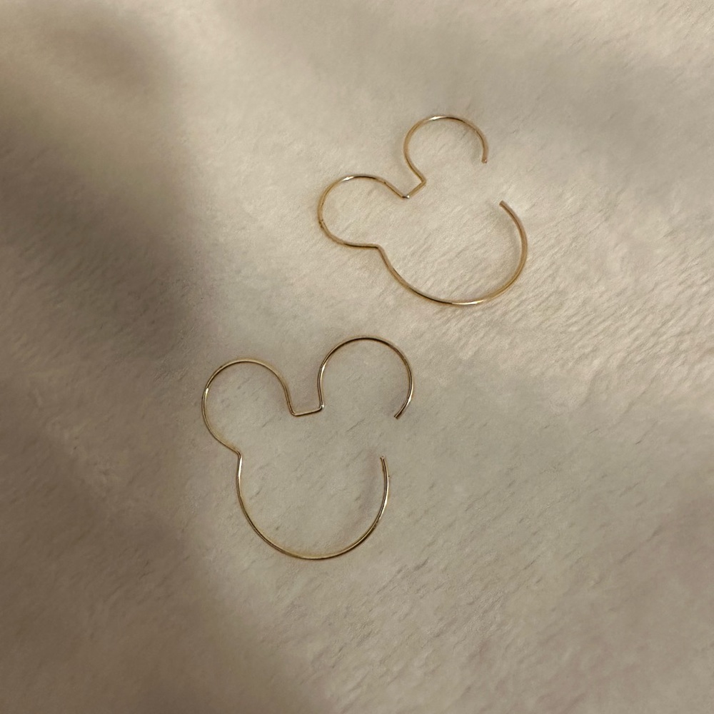 Baublebar Mickey hoop earrings